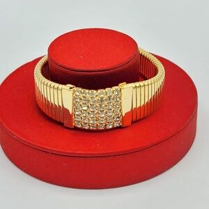 Vintage Omega Rhinestone Bracelet. EUC